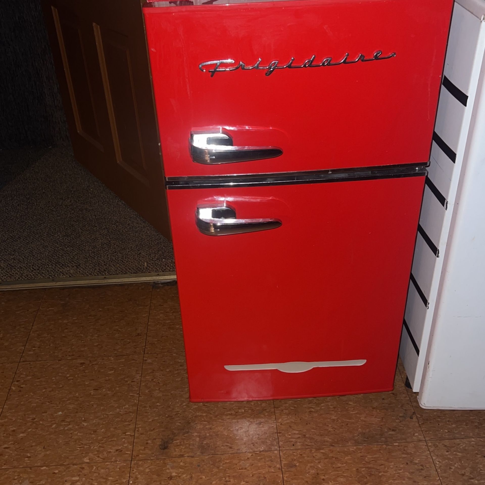 Red Mini Fridge 