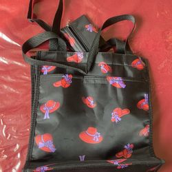 Black Purse With Hat Design