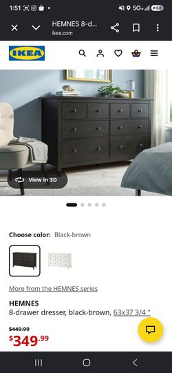 Ikea Hemnes drawers mauve color