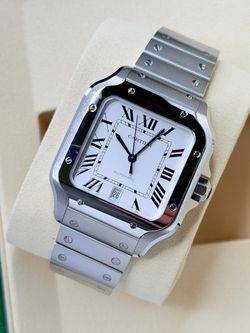 Cartier Santos White Large