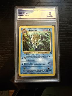 1999 Pokemon Fossil Omastar #40/62 Unlimited CC&G 8