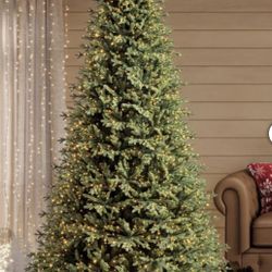 9 Ft Pre-Lit Aspen Artificial Christmas Tree with Colour Changing Radiant Micro LED Lights