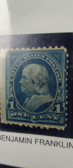 One Cent Benjamin Franklin Stamp