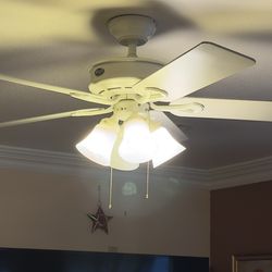 Free white Ceiling fan x2