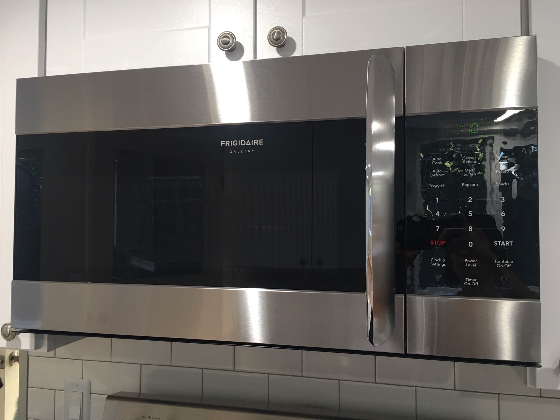 Frigidaire - Gallery 1.7 Cu. Ft. Over-the-Range Microwave with Sensor Cooking - Stainless steel