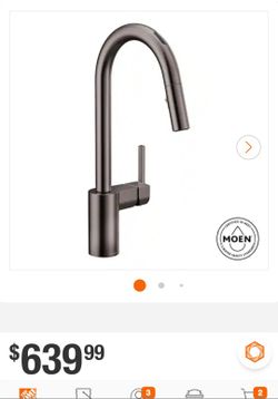 MOEN
Align Single-Handle Smart Touchless Pull Down Sprayer Kitchen Faucet w/ Voice Control and Power Clean in Black Stainless
