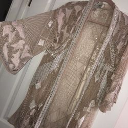 Fully beaded cardigan