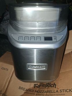 CUISINART 3 IN 1 ICE CREAM GELATO SORBET MACHINE  USED ONCE