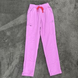XS FIGS Pink Cloud Yola Scrub Pants