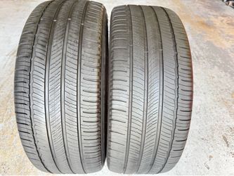 Two Tires 235/45/18 Michelin Primacy MXM4 EV Foam with 60% Left Tesla Model 3
