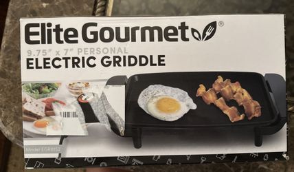 New in box Elite Gourmet Personal Electric  Griddle.  