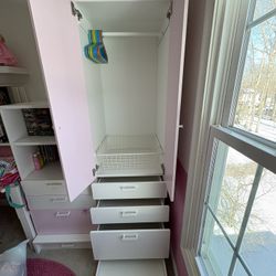 IKEA SMÅSTAD children’s wardrobe + bookshelf