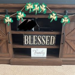 Tv stand - brown $50