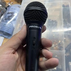 Store display vocal microphone by Proel Italy  