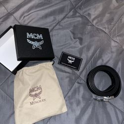 MCM black and Silver Belt 
