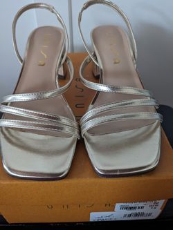 Gold Unisa Slingback Sandals 