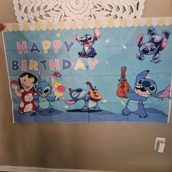Stitch Backdrop Banner