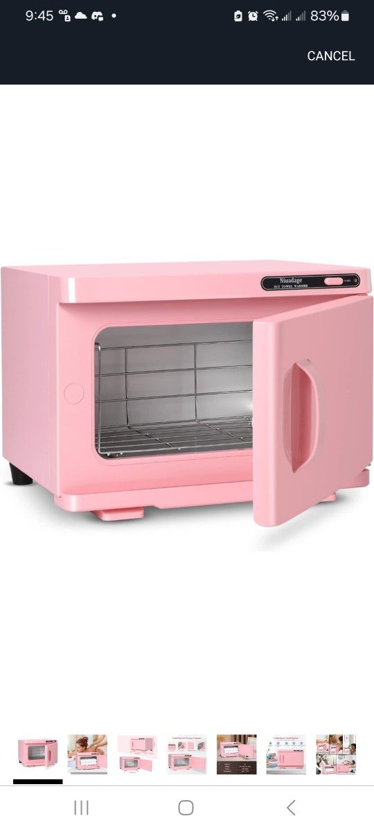 Hot Towel Warmer Cabinet 8L, Facial & Spa Towel Warmer Auto Reheat, Perfect for Estheticians - Pink