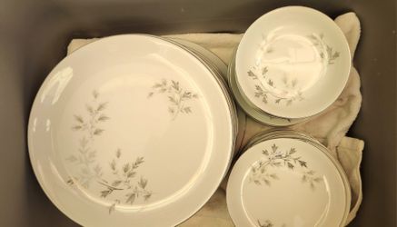 Mid-century Fine China service for 12 w/additional  serving pieces OBO