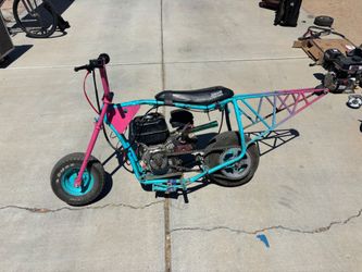 Mini bikes, motors and framed