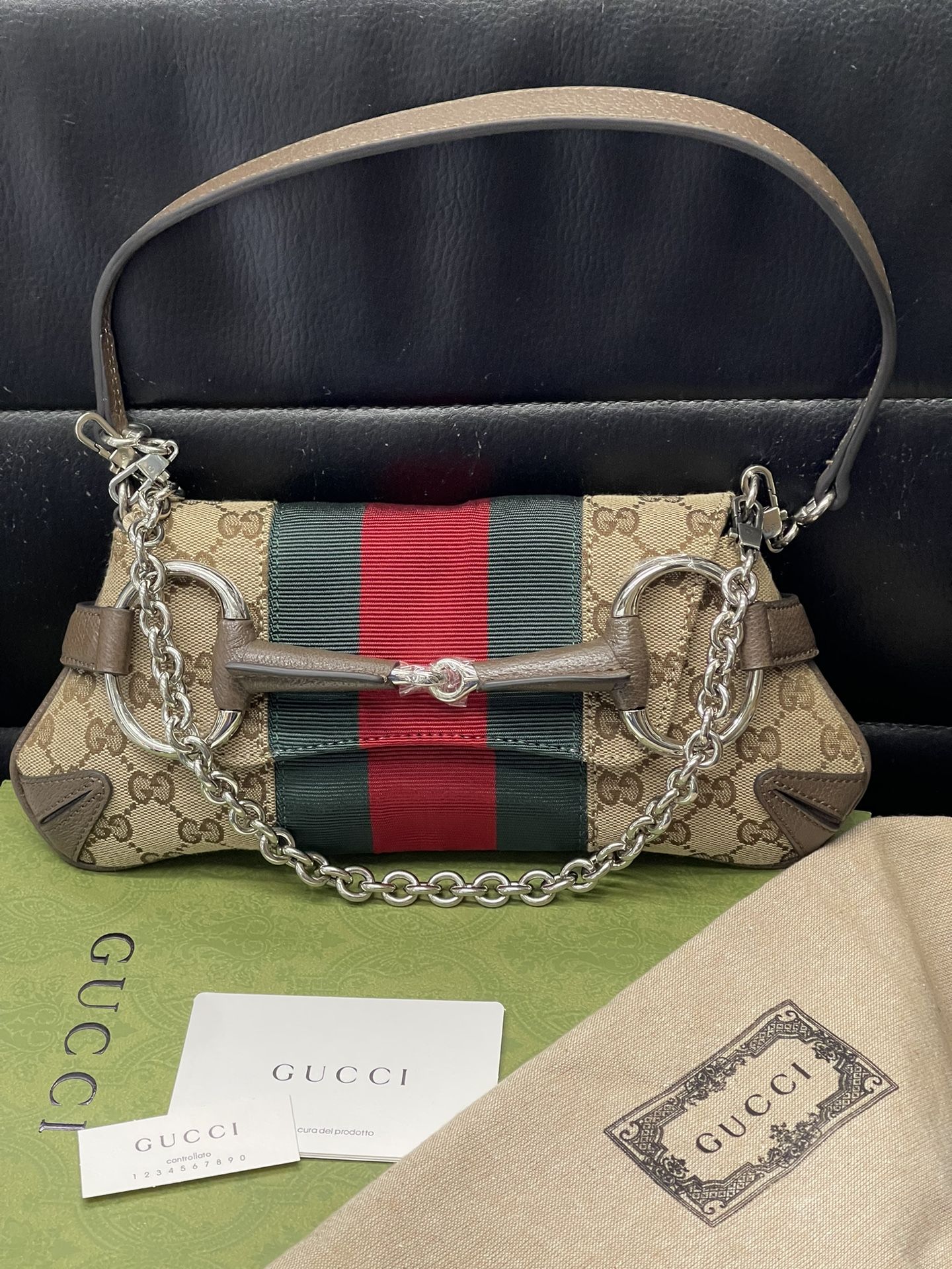 GUCCI HORSEBIT CHAIN SMALL SHOULDER BAG