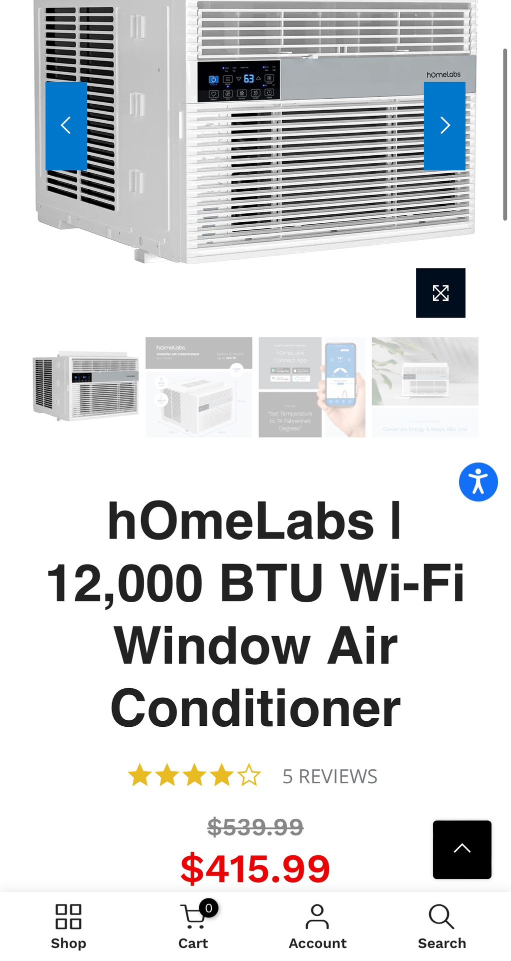 Window Air Conditioner AC 12000 BTU