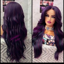 Human Hair Blended Lace Front Wig 