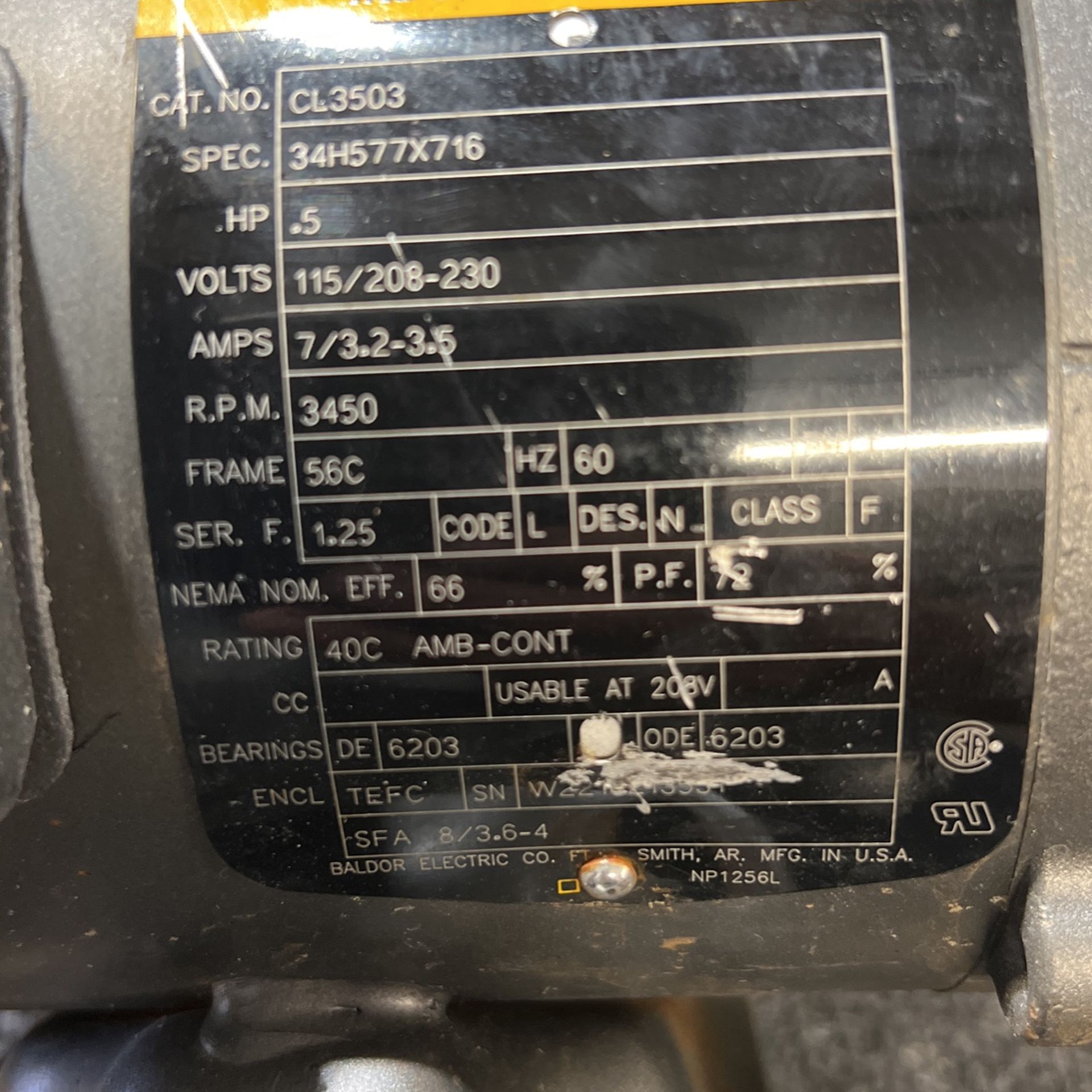 Single Phase 1/2 Hp Electric Motor