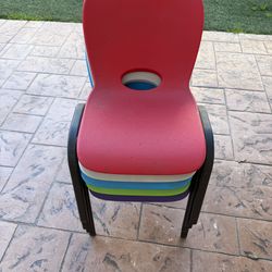 Kids lifetime chairs stackable 5 colors