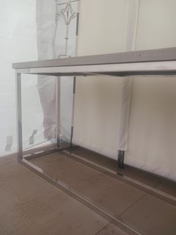 Hd Buttercup Industrial Metal &reclaimed Wood Console Table, Delivery