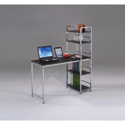 Elvis Black & Chrome Computer Desk