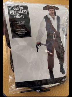 Shiver Me Timbers Pirate Costume Adult Standard