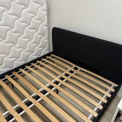 Ikea full size bed frame and mattress