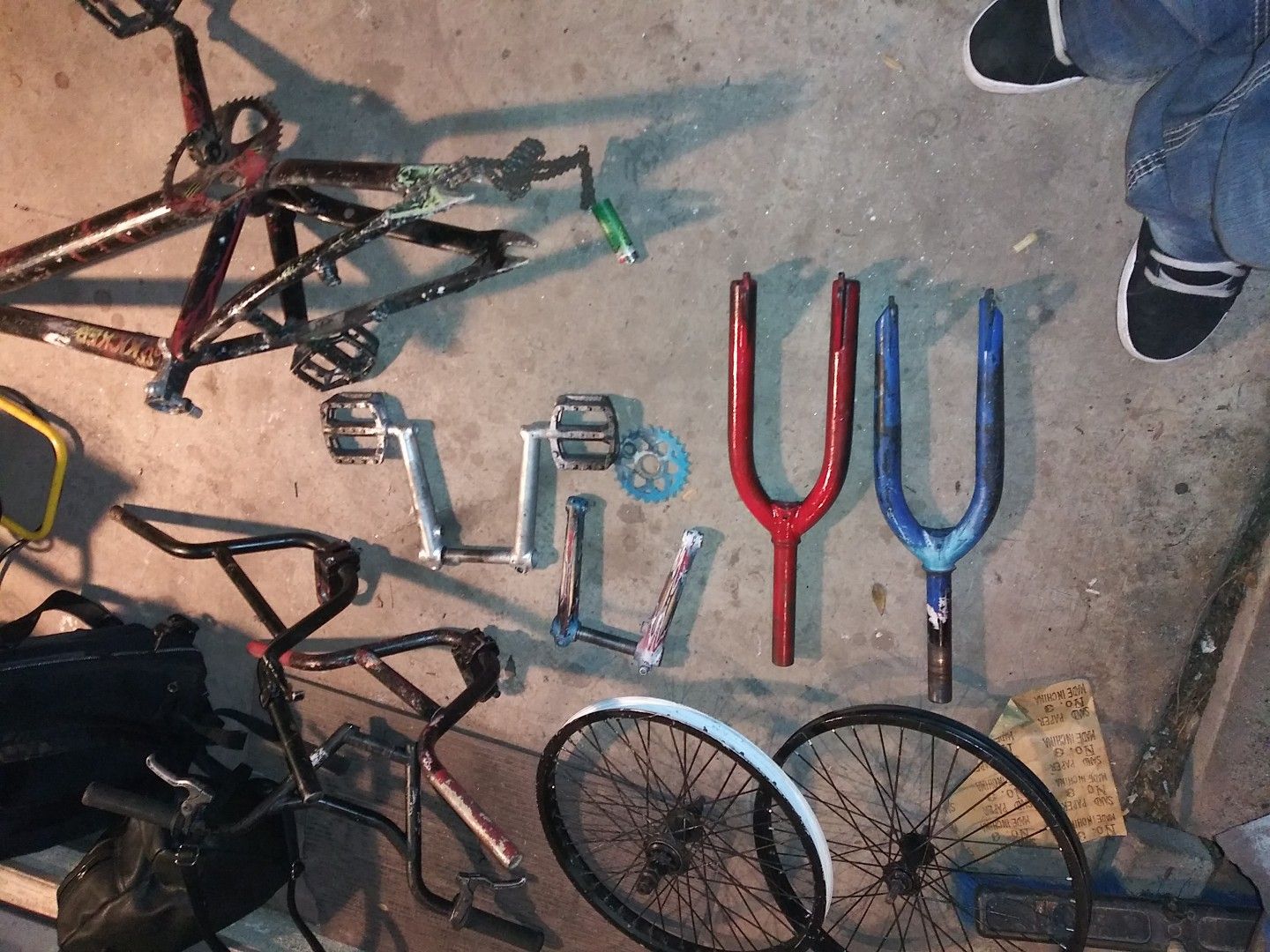 Bmx parts lot