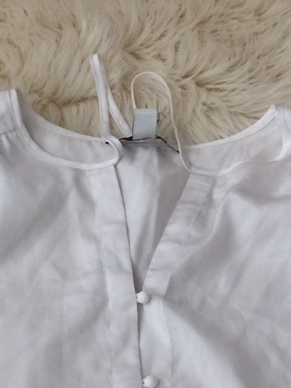 White silk top