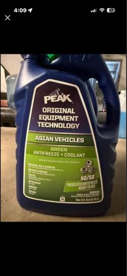 PEAK Asian Vehicles Green Coolant 50/50