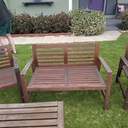Ikea Wood Patio furniture $175