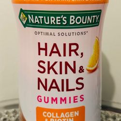 Nature’s Bounty Hair Skin & Nails 140 Gummies, Collagen & Biotin