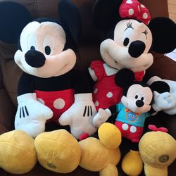 Mickey Minnie Stuffed Animals