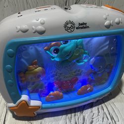 Baby Einstein Sea Dreams Sleep Soother Music Crib Toy Fish Tank Aquarium TESTED