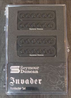 Seymour Duncan Invader Humbucker Pickup Set Bridge/Neck Passive Black 11108-31-B