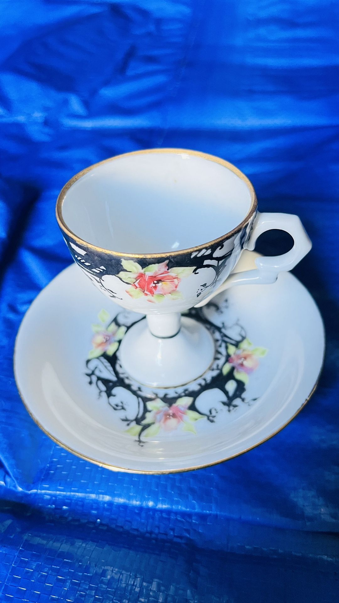 Vintage Tea Cup and Saucer Porcelain Fine China