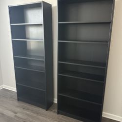 2 Shelf Units - Black 