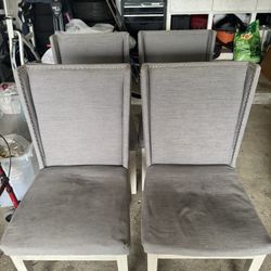 4 Gray Chairs 