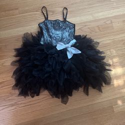 Ooh! La, La! Couture Girl Black Party Dress Size 12