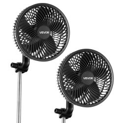 Plant Fan, Grow Tent Clip On Fan, Type-C Port with 9 Speeds & Circulation Mode, Smart Control, Powerful Oscillating, for Hydroponics Circulation Cooli
