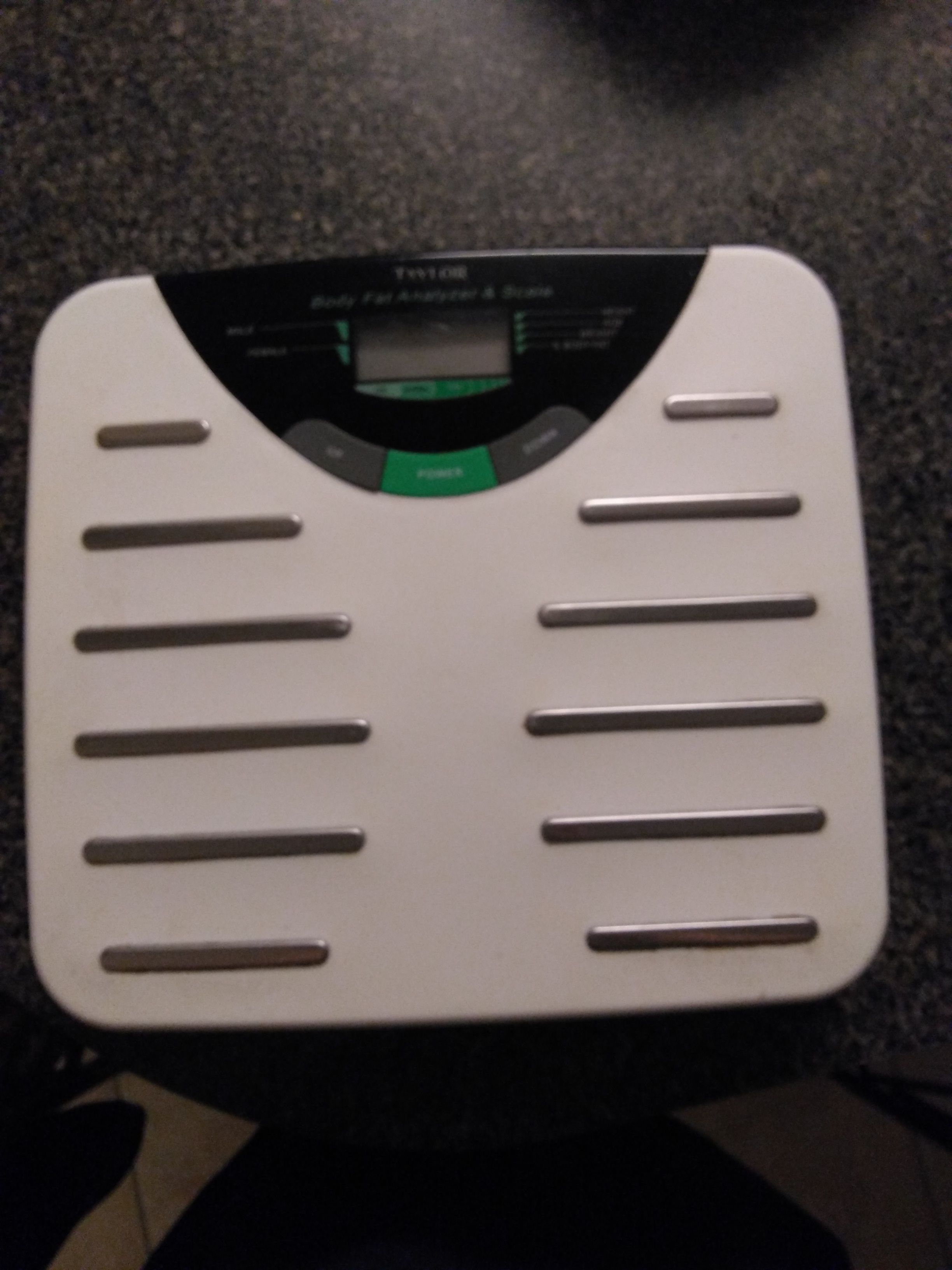 Bathroom scales (2). Digital body fat analyzer and scale Taylor brand and regular scale not digital