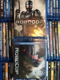 Robocop Blu-ray all for $15 collectors, Disney marvel Harry Potter DC movies Bluray and dvd collectibles