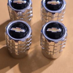 Chevy Tire Valve Stem Caps 4- Piece