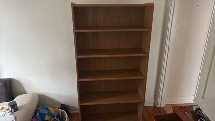 Wooden bookshelf